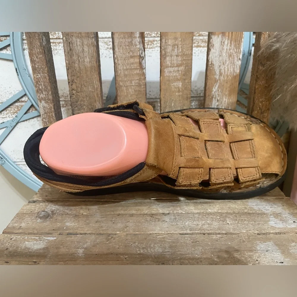 Men’s Faded Glory Chunky Y2K Leather Carlos 2 Sandals Sz 6 NEW